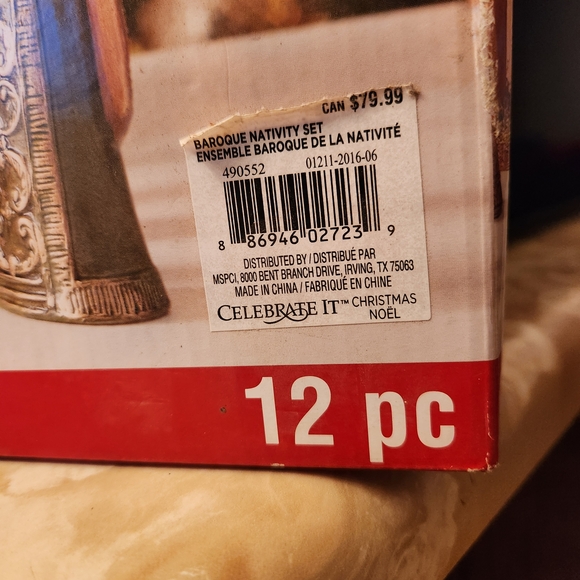 Celebrate It Baroque Nativity Set New In Box - Picture 3 of 3